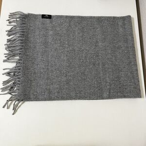 Tumi Fringe Scarf Pure Peruvian 100% Baby Alpaca Gray